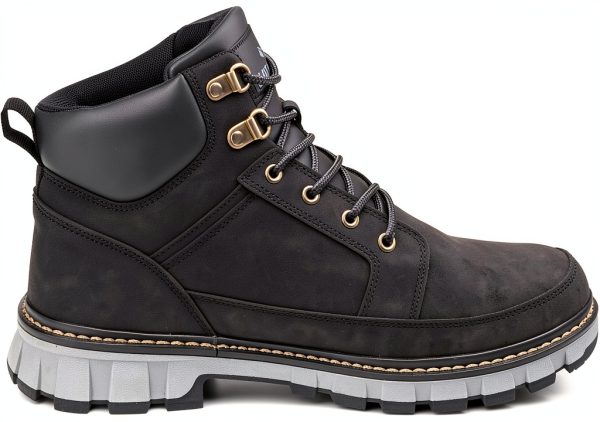 DRESCO Mens Lace Up Sneakers Black Size 10 Textile-3