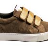 KAPORAL Womens Casual Sneakers White Gold Green Camel Sizes-0