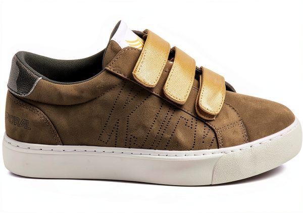 KAPORAL Womens Casual Sneakers White Gold Green Camel Sizes-0