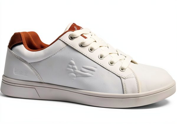 DRESCO Mens Medium Tan White Shoes Comfort Fit Casual-2