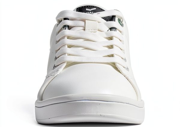 DRESCO Mens Casual Tennis Shoes Lace-up Camel White Green-4
