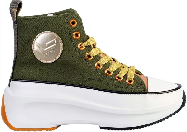 DRESCO Womens Khaki Shoes Comfortable Casual Walking-1