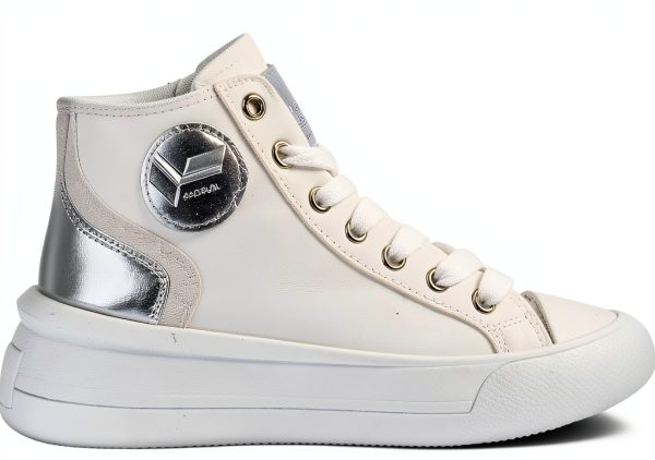 DRESCO Womens White Irise Medium Shoes Comfort Fit-1