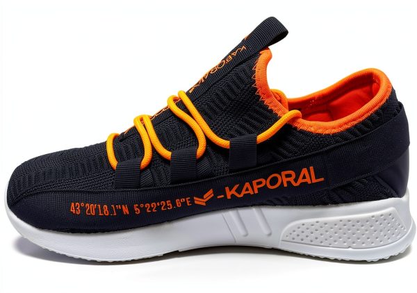 DRESCO Mens Medium Navy Orange Shoes Athletic Comfort-2