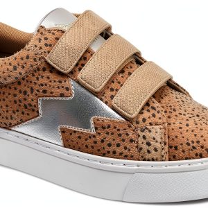 Dresco Sneakers Beige Polka Dots Womens Casual Shoes-0