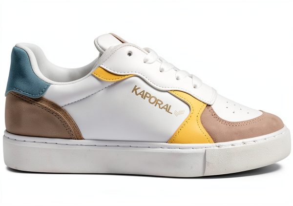 DRESCO Womens White Blue Shoes Comfortable Athletic Footwear-1