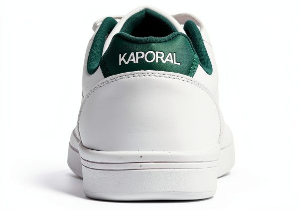 DRESCO Mens Casual Tennis Shoes Lace-up Camel White Green-3