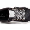 DRESCO Womens Black Flat Lace Up Textile Shoes-2