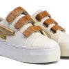 Kaporal Womens White Sneakers Comfortable Casual Footwear-2