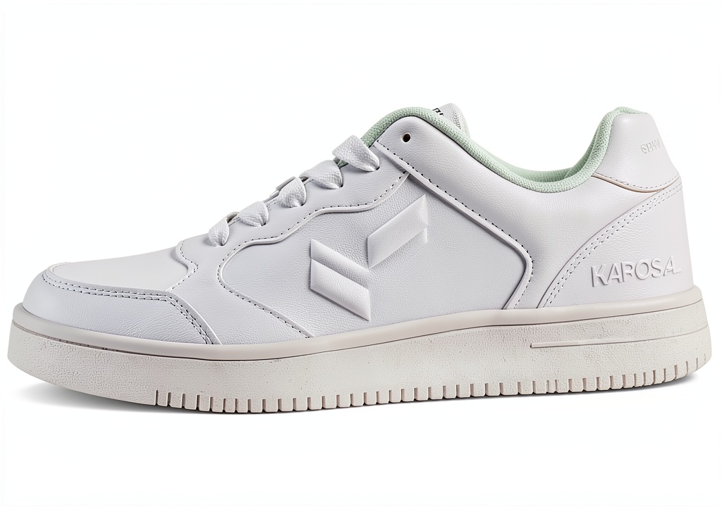 DRESCO white mens shoe displayed on a neutral background