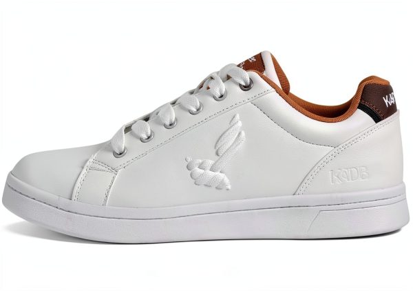 DRESCO Mens Medium Tan White Shoes Comfort Fit Casual-0