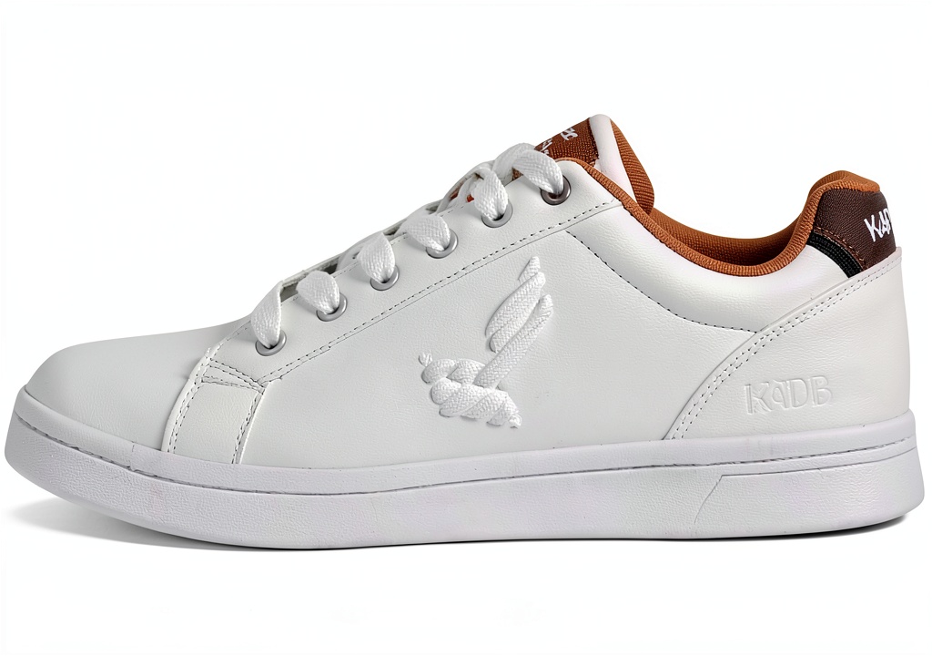 DRESCO Tan White shoes on a neutral background