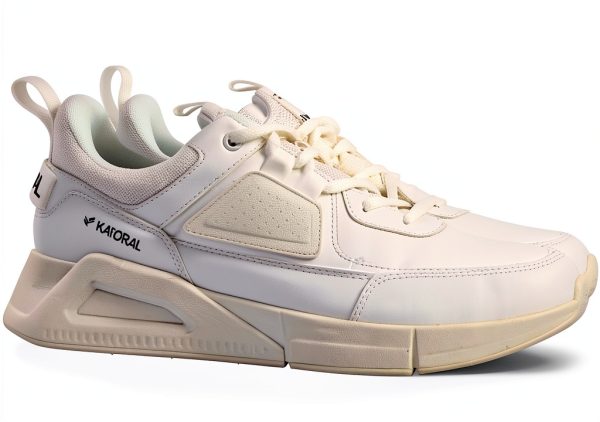 DRESCO Mens White Shoes Comfortable Durable Footwear-2