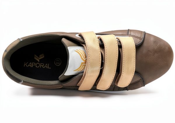 KAPORAL Womens Casual Sneakers White Gold Green Camel Sizes-2