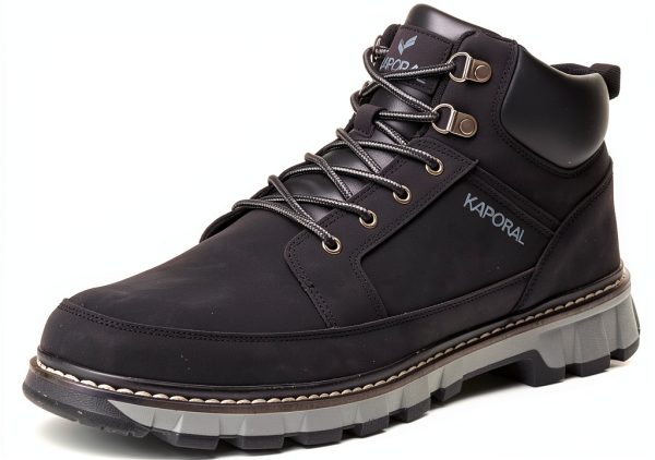 DRESCO Mens Lace Up Sneakers Black Size 10 Textile-0