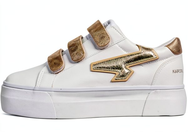 Kaporal Womens White Sneakers Comfortable Casual Footwear-1