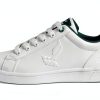 DRESCO Mens Casual Tennis Shoes Lace-up Camel White Green-0