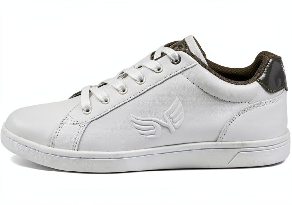 KAPORAL Mens Tennis Shoes White Khaki Camo C400333-0