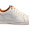 DRESCO Mens Medium Tan White Shoes Comfort Fit Casual-1