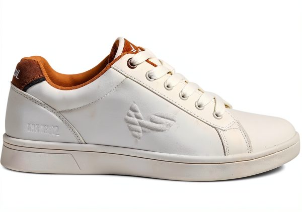 DRESCO Mens Medium Tan White Shoes Comfort Fit Casual-1