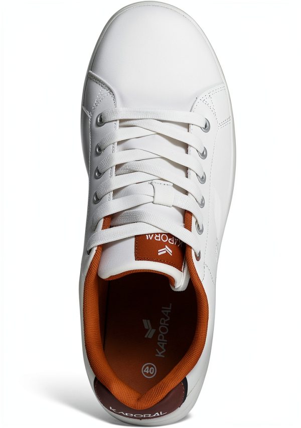 DRESCO Mens Medium Tan White Shoes Comfort Fit Casual-5