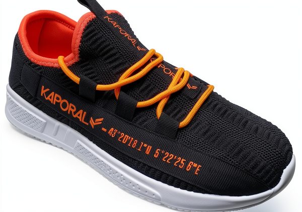 DRESCO Mens Medium Navy Orange Shoes Athletic Comfort-1